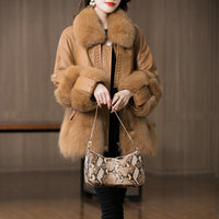 Young Genuine Leather Fur Coat Sheep Fur Fur All-in-one Coat Women's Coat