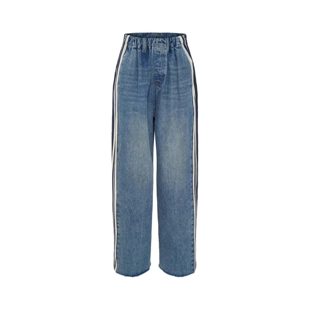 Fashion Personality Stitching Washed Women's Jeans