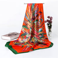 Women's Silk Scarf Multi-functional Small Silk Satin Shawl