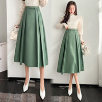 High Waisted A-line Large Swing Skirt