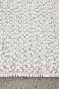 Boucle White Rug