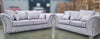 Cambridge Buxton Fog Silver Fabric Sofa 3+2 Seater Set