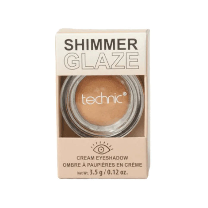 Technic Shimmer Glaze cream eyeshadow packaging on a white background