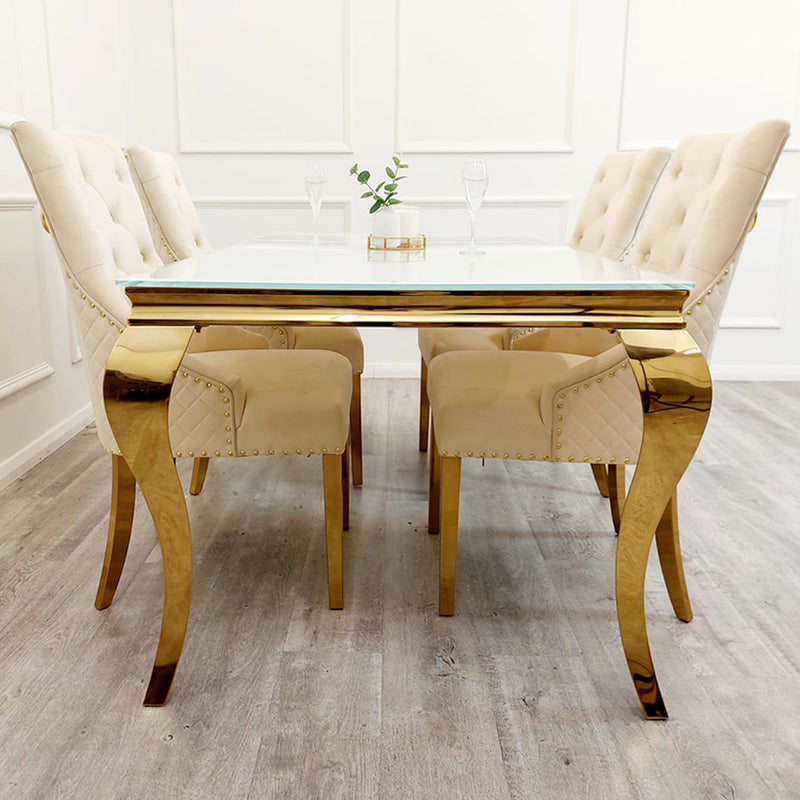 Louis Gold Dining Table