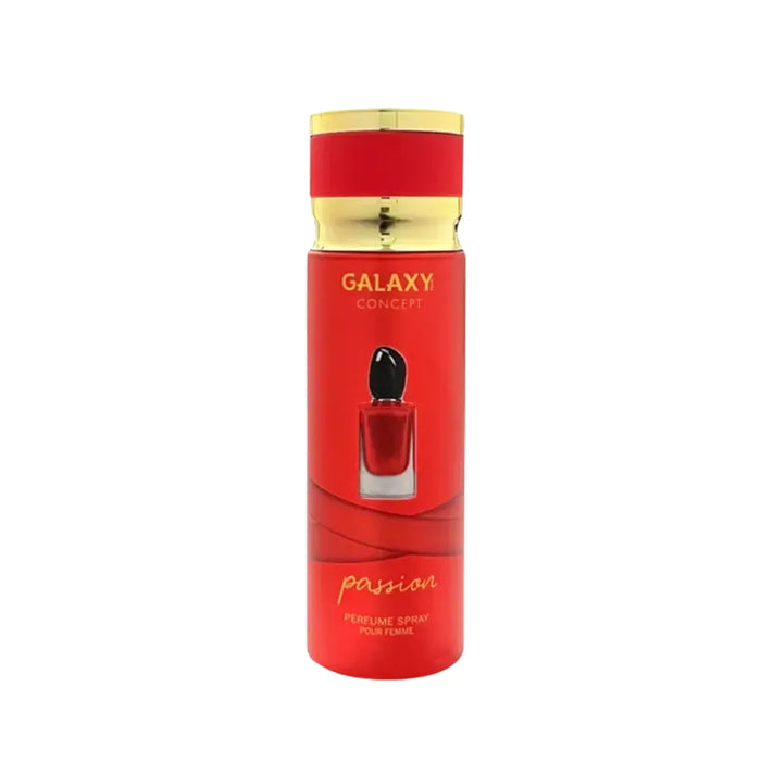 Red perfume bottle with gold cap on a white background