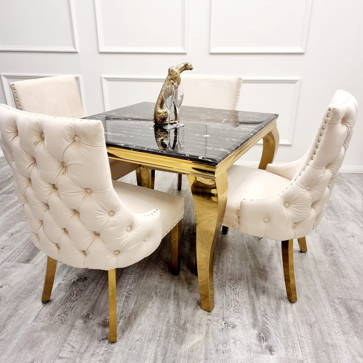 Kensington Dining Chair Gold Legs