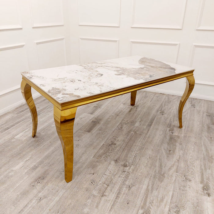 Louis Gold Dining Table