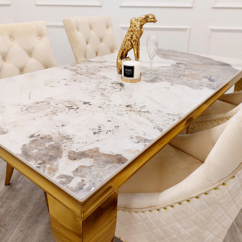 Louis Gold Dining Table