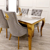 Louis Gold Dining Table