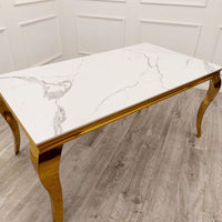 Louis Gold Dining Table