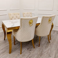 Louis Gold Dining Table