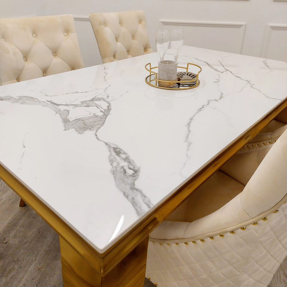 Louis Gold Dining Table