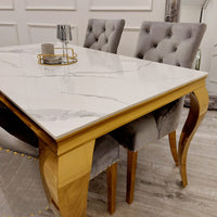 Louis Gold Dining Table