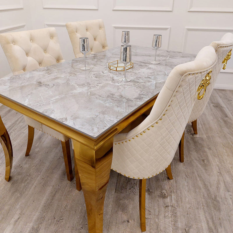 Louis Gold Dining Table