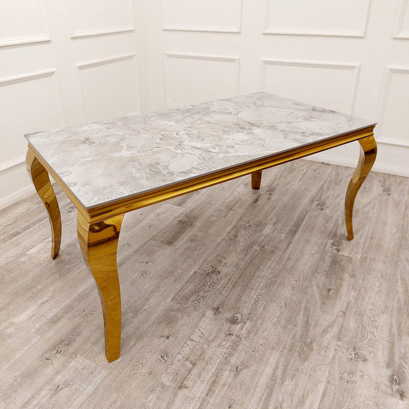 Louis Gold Dining Table