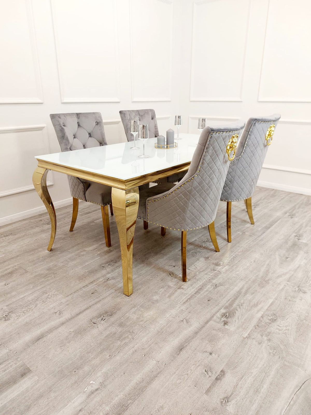 Louis Gold Dining Table