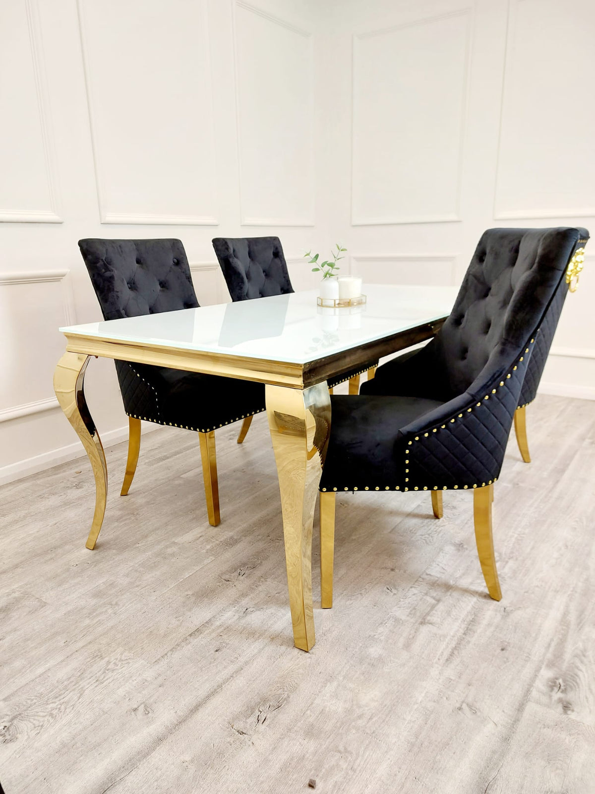 Louis Gold Dining Table