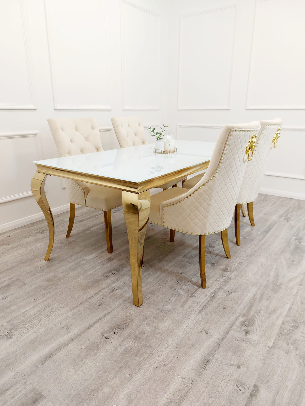 Louis Gold Dining Table