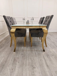 Louis Gold Dining Table