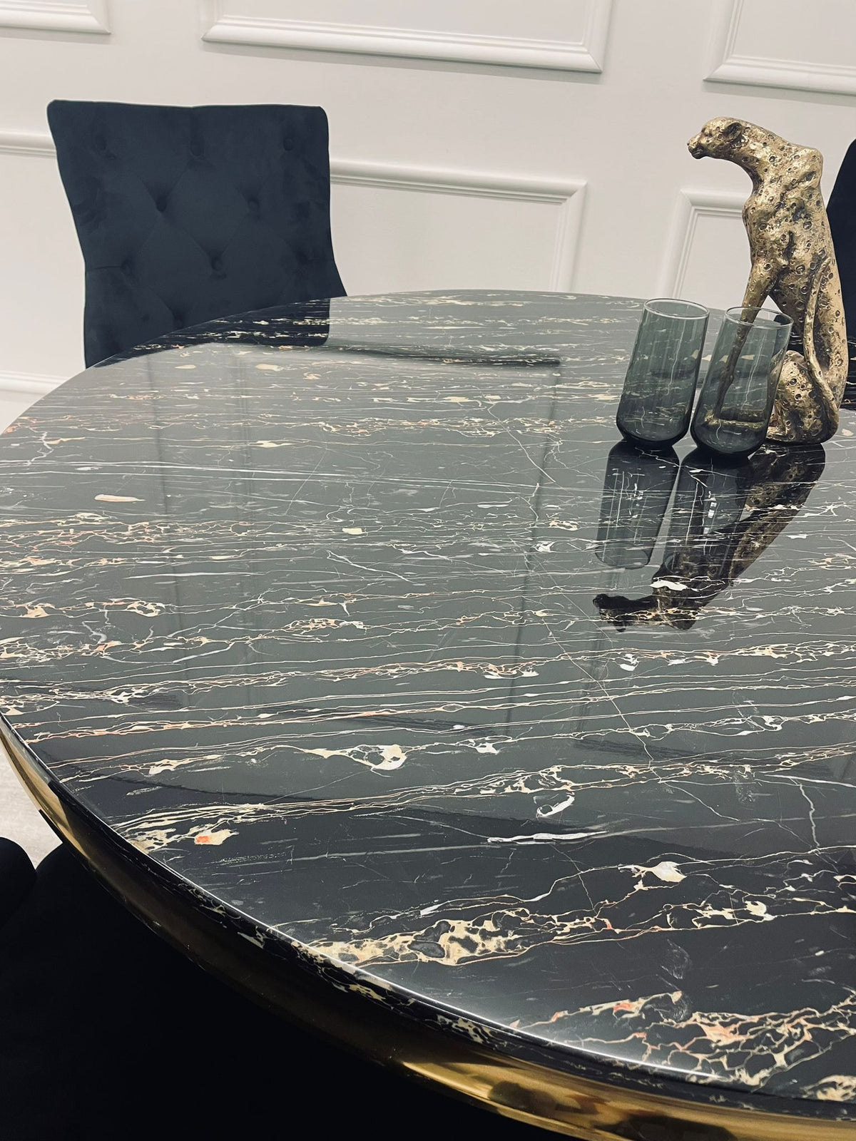 Louis Gold Dining Table