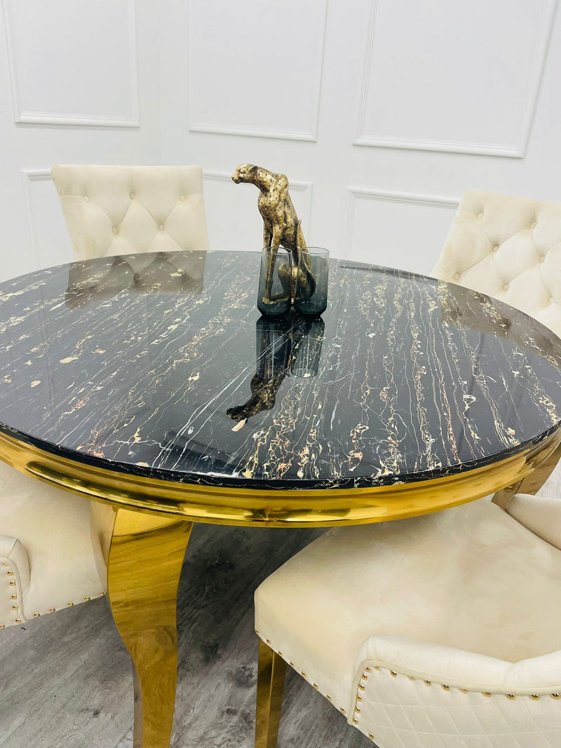 Louis Gold Dining Table