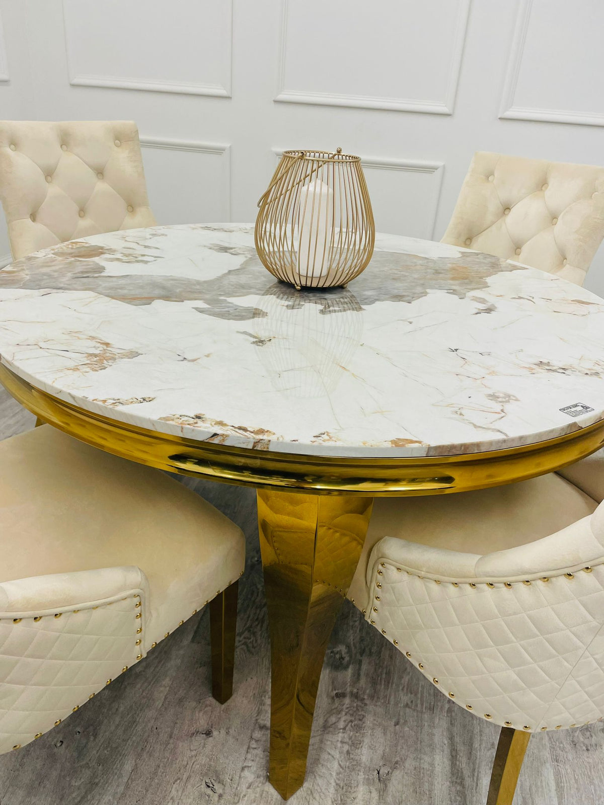 Louis Gold Dining Table