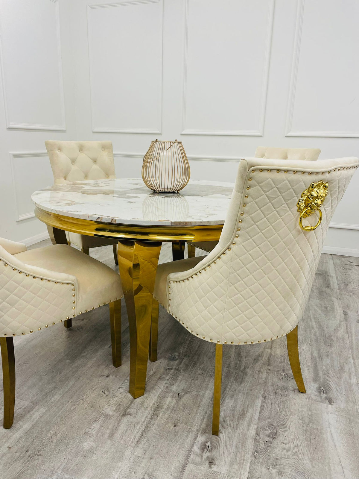 Louis Gold Dining Table