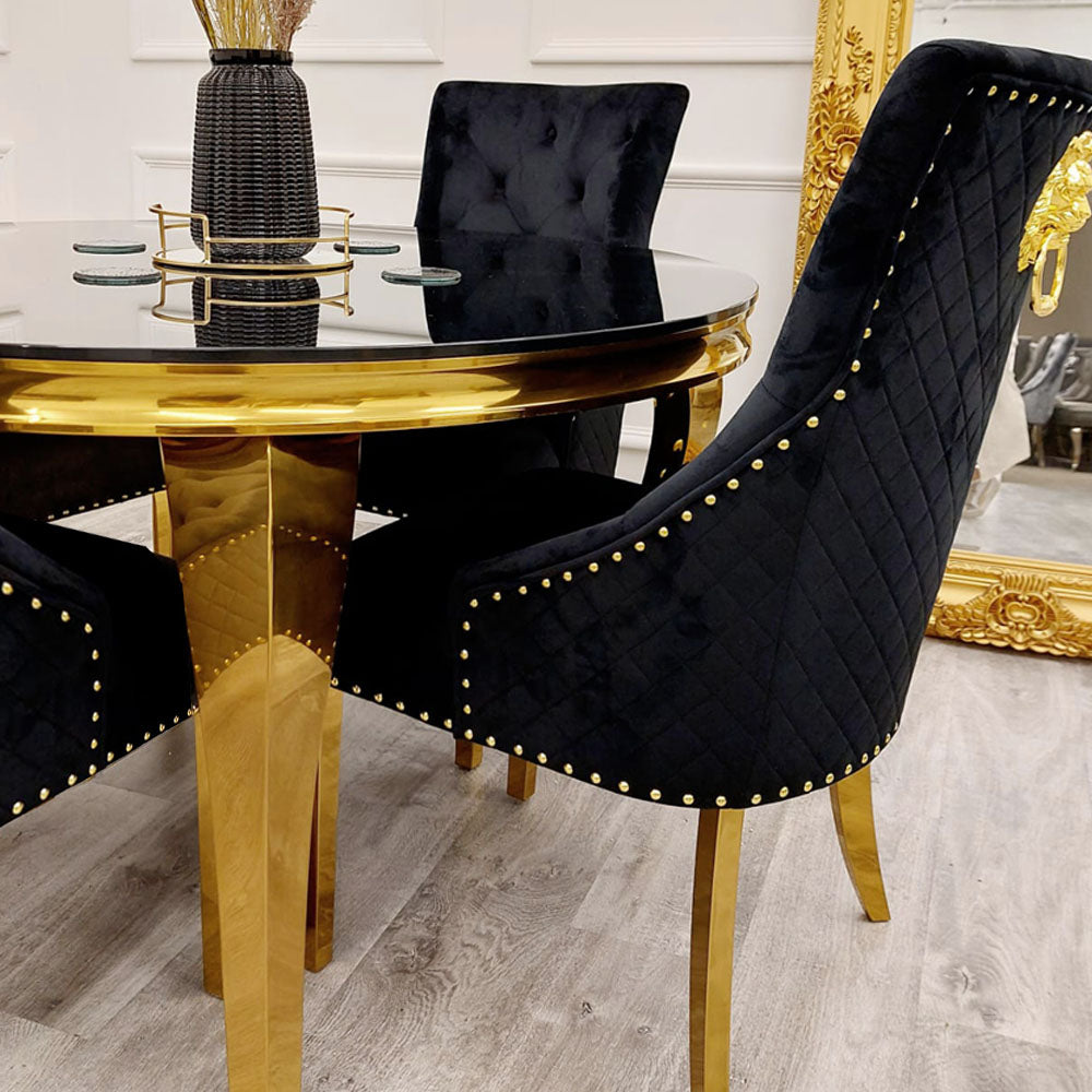 Louis Gold Dining Table