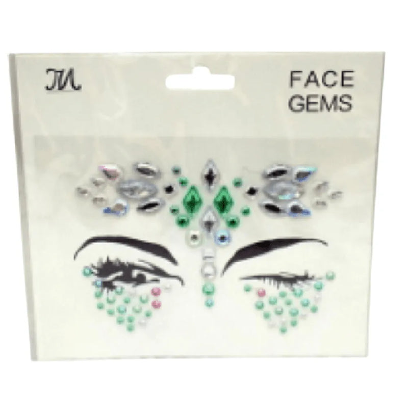 Lilyz Face Gems Green