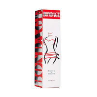 Box of Bondage perfume with red and black design on a white background