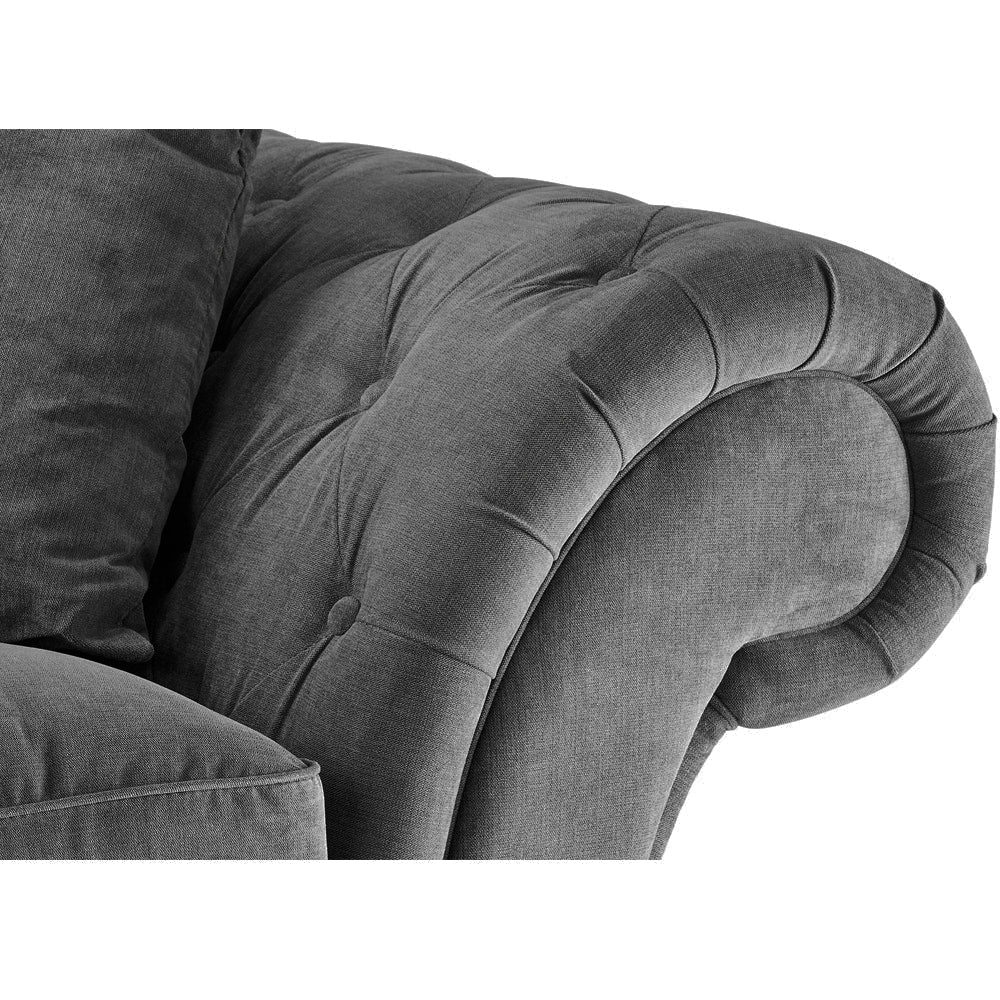 Nicole Chesterfield Napel Soft Mate Fabric Sofa 3+2 Seater Sofas Set