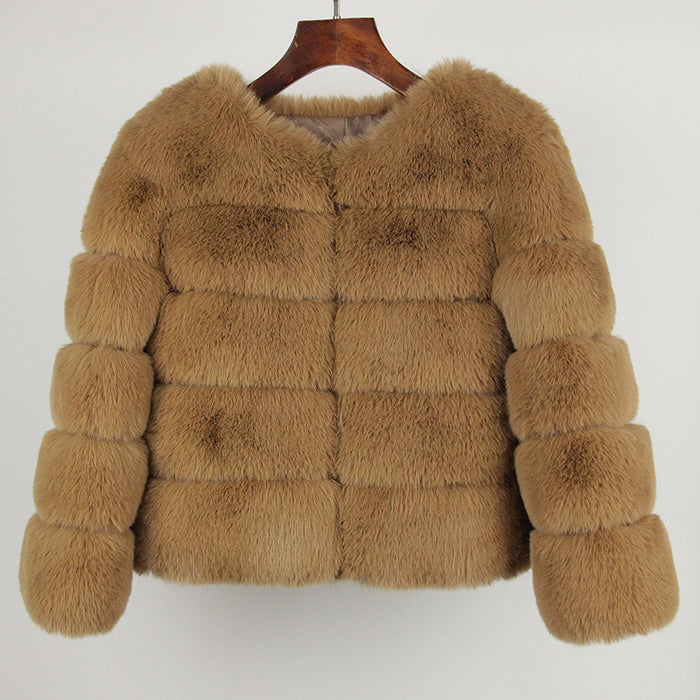 Women's Fox Faux Fur Coat