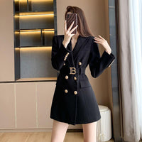 Women's Fashionable Double-breasted Suit Jacket