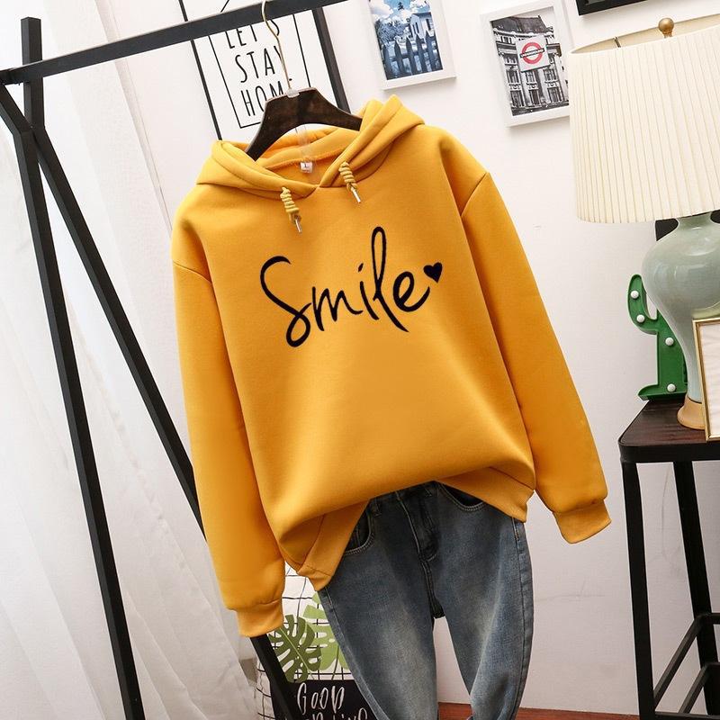 Women's Simple Round Neck Long Sleeve Printed Loose Sweatshirt