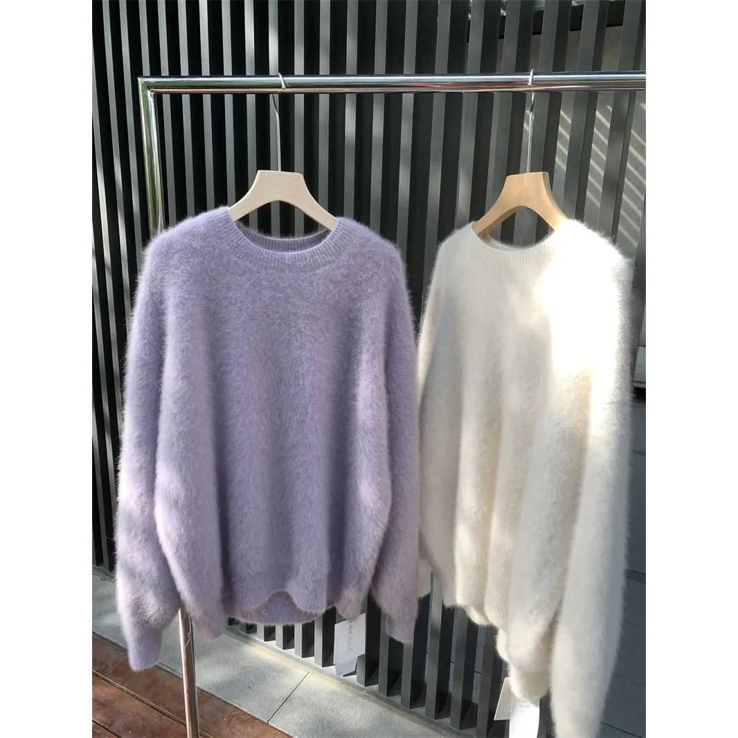 Women's Autumn And Winter Mohair Loose Sweater