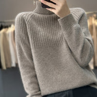 Pure Wool Sweater Pullover Niche Solid Color