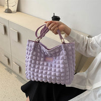 Women's Fashion Waterproof Bubble Tote Bag