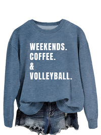 Women's Simple Round Neck Long Sleeve Loose Sweatshirt