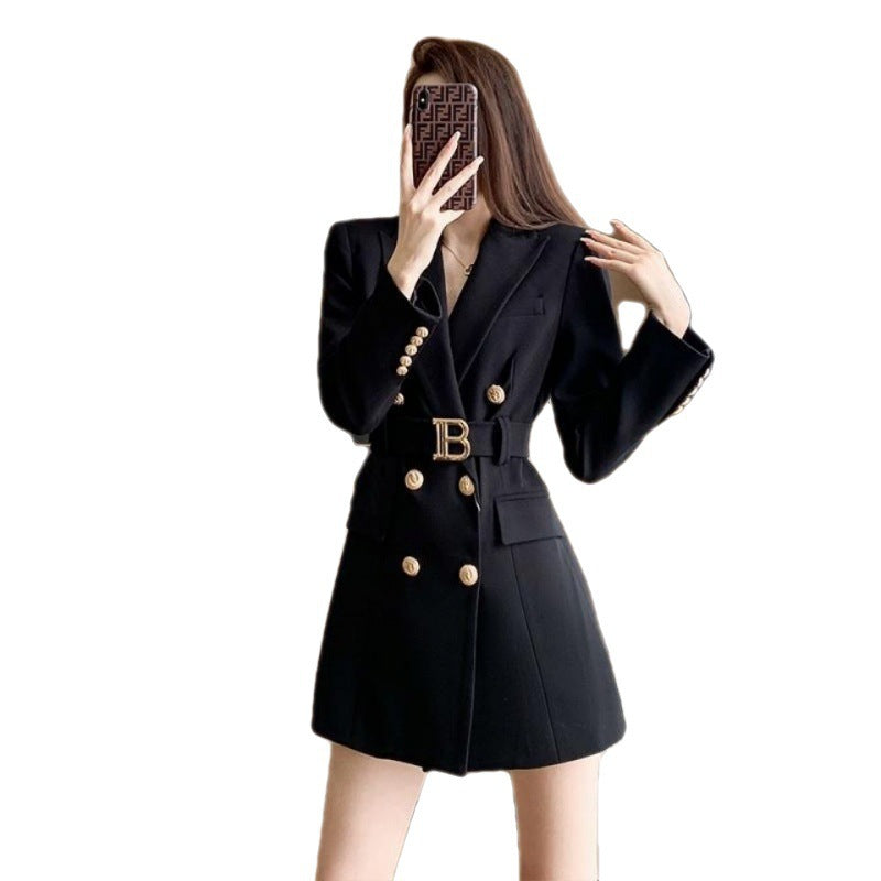 Women's Fashionable Double-breasted Suit Jacket