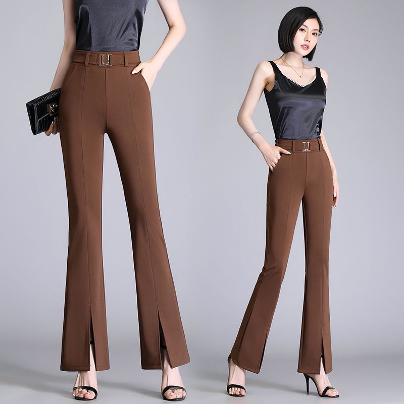 Women's Fashion High Waist Slimming Bell-bottom Pants