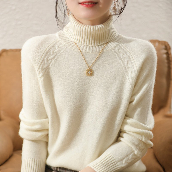 Women's Turtleneck Pullover Japanese Style