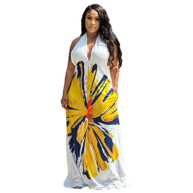 Bohemian Printed Long Dress Women