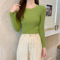 Tight Round Neck Long Sleeves Inner Wear Bottoming Sweater