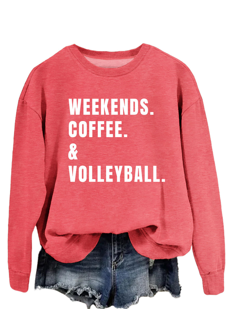 Women's Simple Round Neck Long Sleeve Loose Sweatshirt