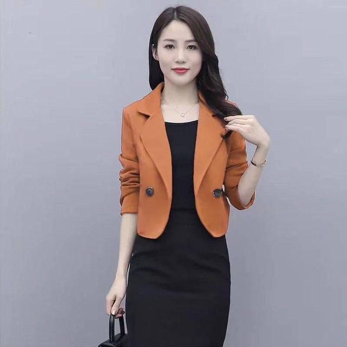 Korean Style Versatile Small Slimming Woolen Top