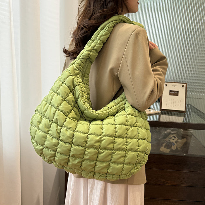 Fashion Down Jacket Shoulder Messenger Bag Cloud Bag