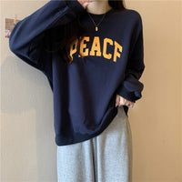 Hoodless Sweater Student Loose Long-sleeved Couple's Top