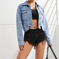 Women's Fashion Short Denim Coat