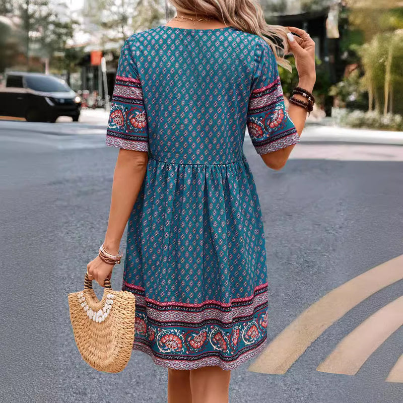 Women's Temperament Leisure Holiday Ethnic Style Dress