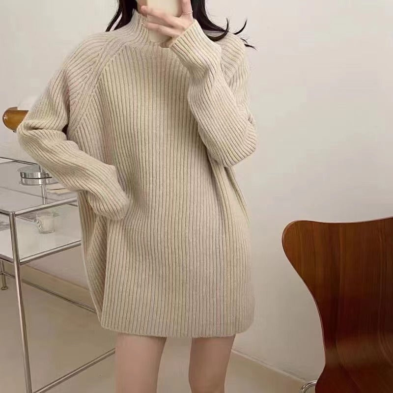 Half Turtleneck Pullover Autumn And Winter Long Sleeve Sweater